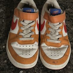 12 C Nike Court Borough Low 2 'Sail Hot Curry' Unisex Kids Shoes 👟