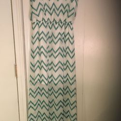 Long Chevron Dress - Small