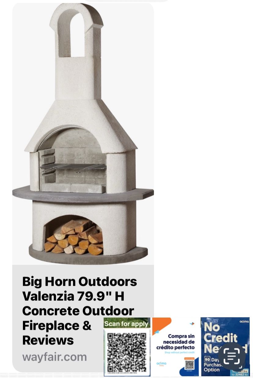 Brand New Bighorn Concrete Chimney