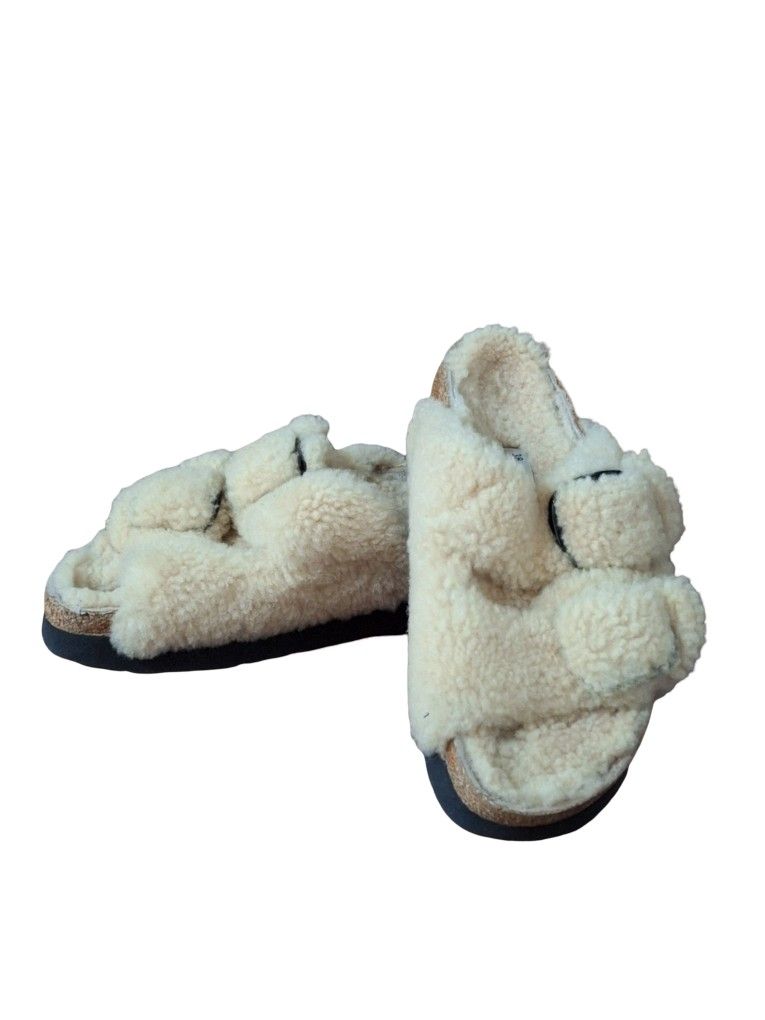 Birkenstock Arizona Big Buckle Shearling Black Size 38 US 7 Papillio Platform