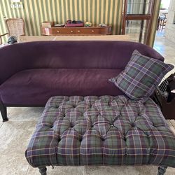 Purple Couch, Ottoman 