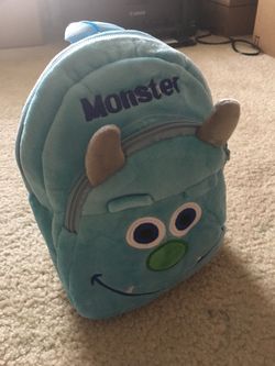 New baby toddler monster backpack