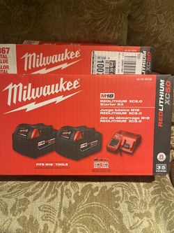 Milwaukee M18 Two 5.0 Ah Batteries And Charger