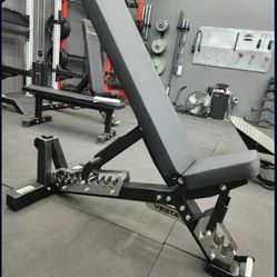 BRAND NEW Adjustable Weight Bench, Incline To Flat, Squat Rack, Bumper Plates, Barbell, Gym Mats Rubber Flooring 