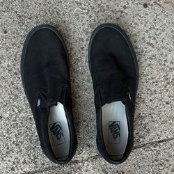 Black Slip On Vans
