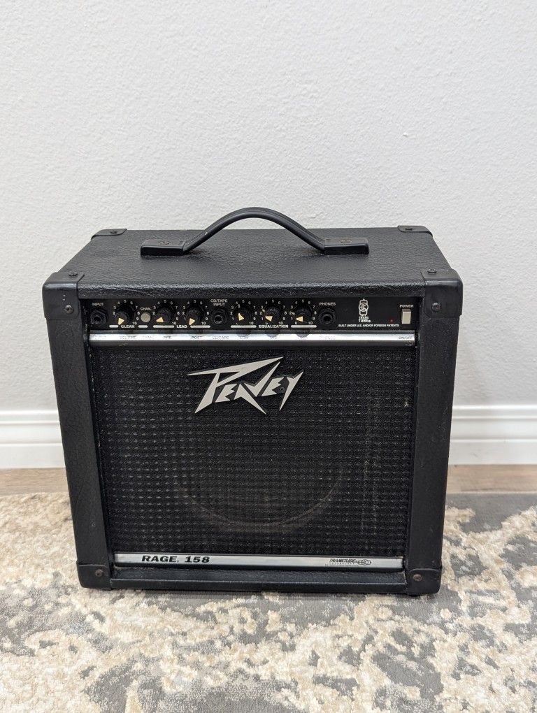 PEAVEY RAGE 158 GUITAR AMPLIFIER AMP TRANSTUBE Technology PORTABLE MADE IN USA.