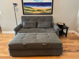 Serta Queen Sleeper Sofa Bed – Excellent Condition – Dark Gray