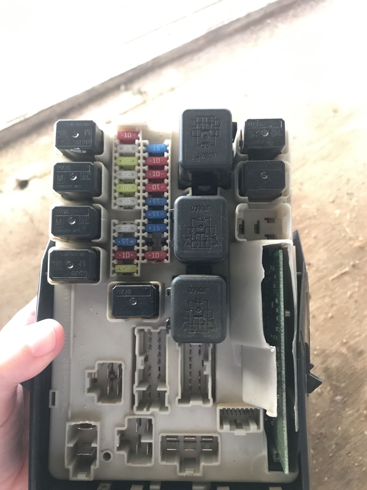 350z IPDM fuse box