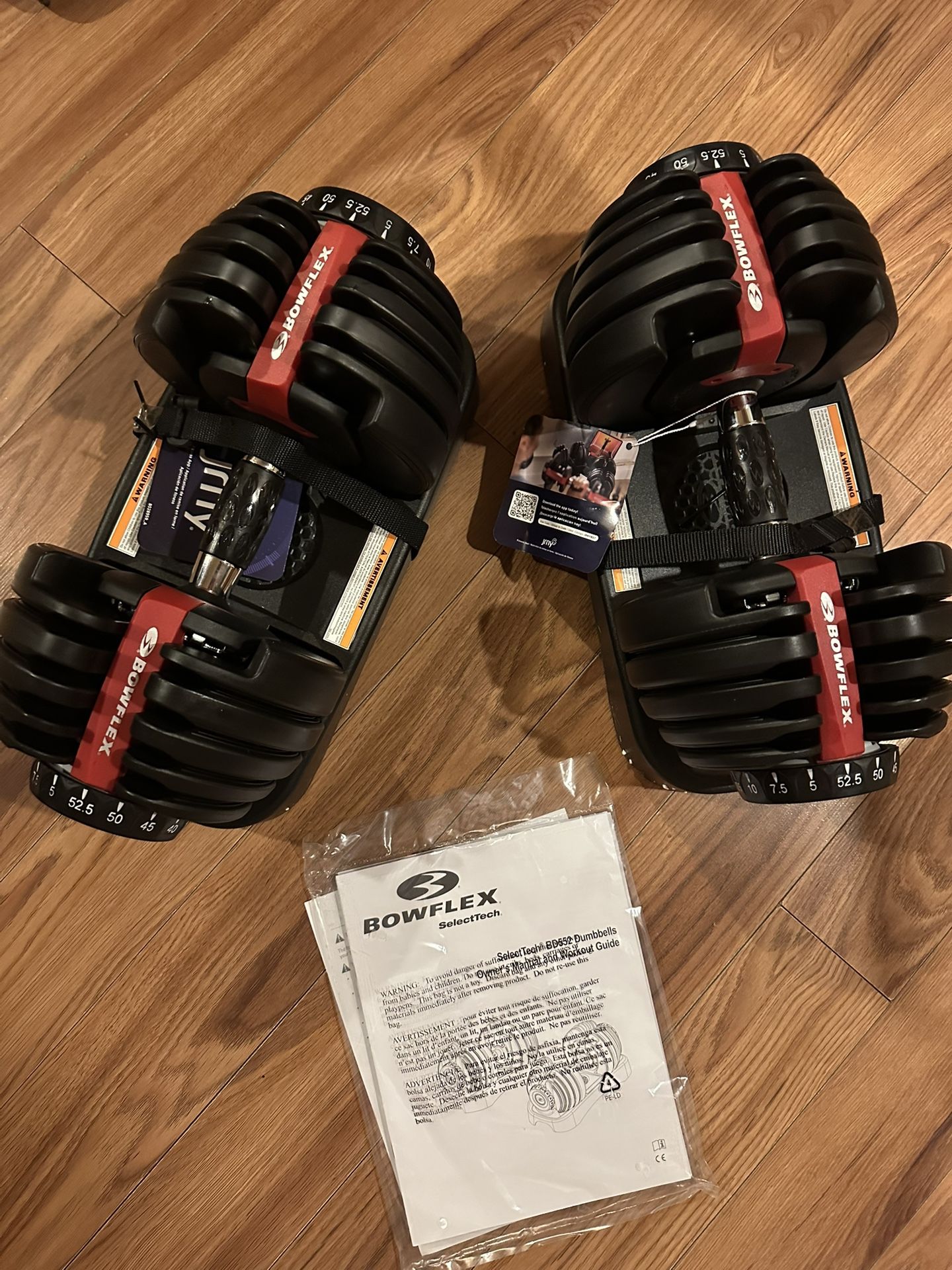 Bowflex Adjustable Weights Dumbbells