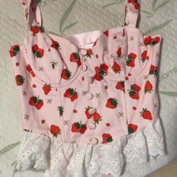Strawberry Corset Top 