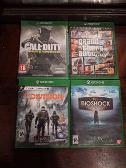 4 Xbox One Games Bundle with controller