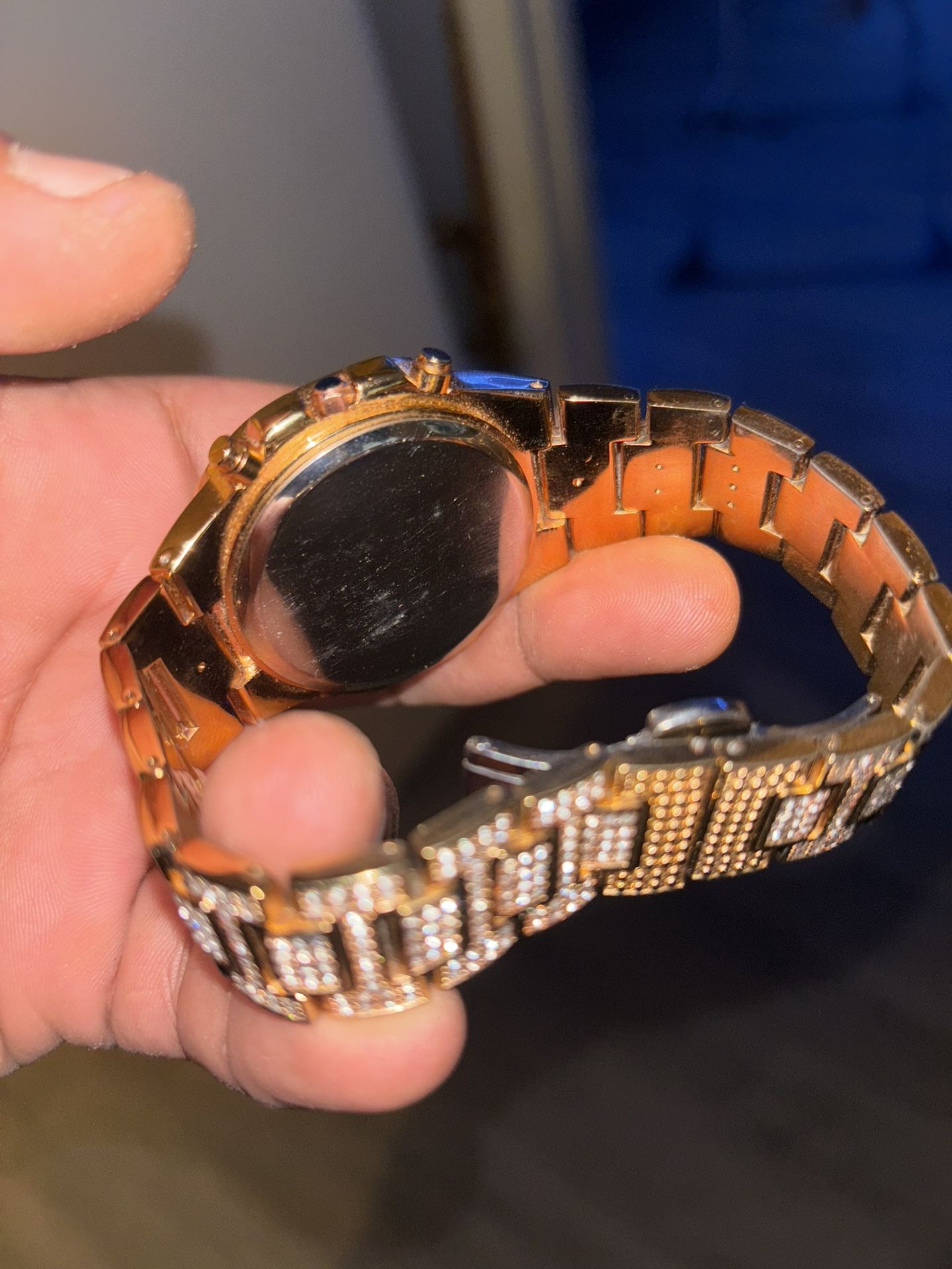 Iced Out Baggette Watch