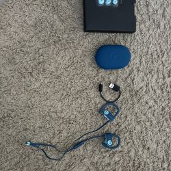 Power Beats 3 Wireless Bluetooth Earbuds (Blue)