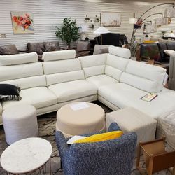 Leather Sectional New