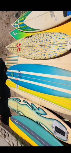 Surfboards And Leashes A Range From $10 To $200