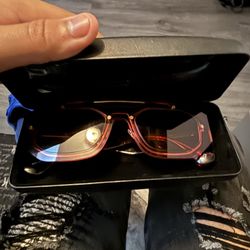 Versace VE2235 Sunglasses – Pink/Dark Violet Metal Frame