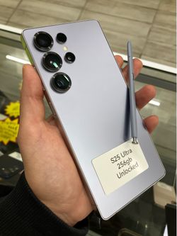 Like new silver s25 ultra unlocked cash or $50 down