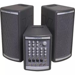 Kustom Profile System One AMP PA System KPS-PM100T, 2 KPS-LS100T