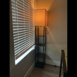 Floor Lamp With Shelves