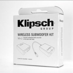 Klipsch WA-2 Wireless Subwoofer Kit Hassle-free setup Allows for powerful bass extension with fewer wires 2.4GHz Bluetooth operation 
