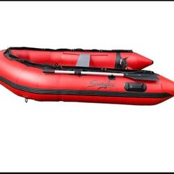 Inflatable boat aluminum floor aluminum beam 2 person saltwater fishing boat