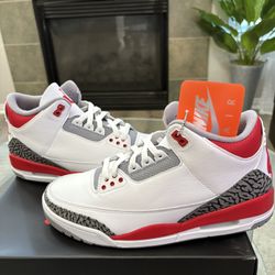Size 10- Air Jordan 3 ‘Fire Red’