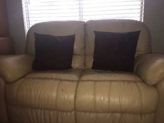 Small leather couch