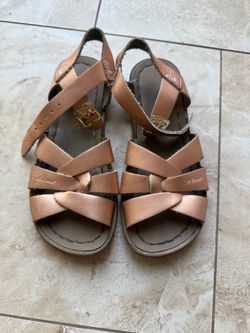 Salt Water sandals , rose gold, toddler size 12