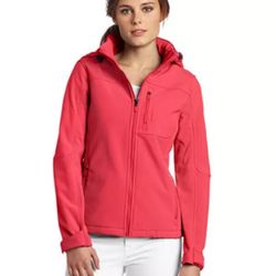 NEW Calvin Klein Performance Coat Wind & Water Resist. Hoody Zip Jacket Pink - XS