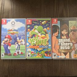 Nintendo Switch Games Bundle – Yoshi, GTA Trilogy, Mario & Sonic