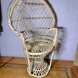 Vintage Doll Chair 16”x9”