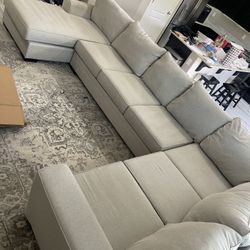Light Gray Large Sectional Couch
