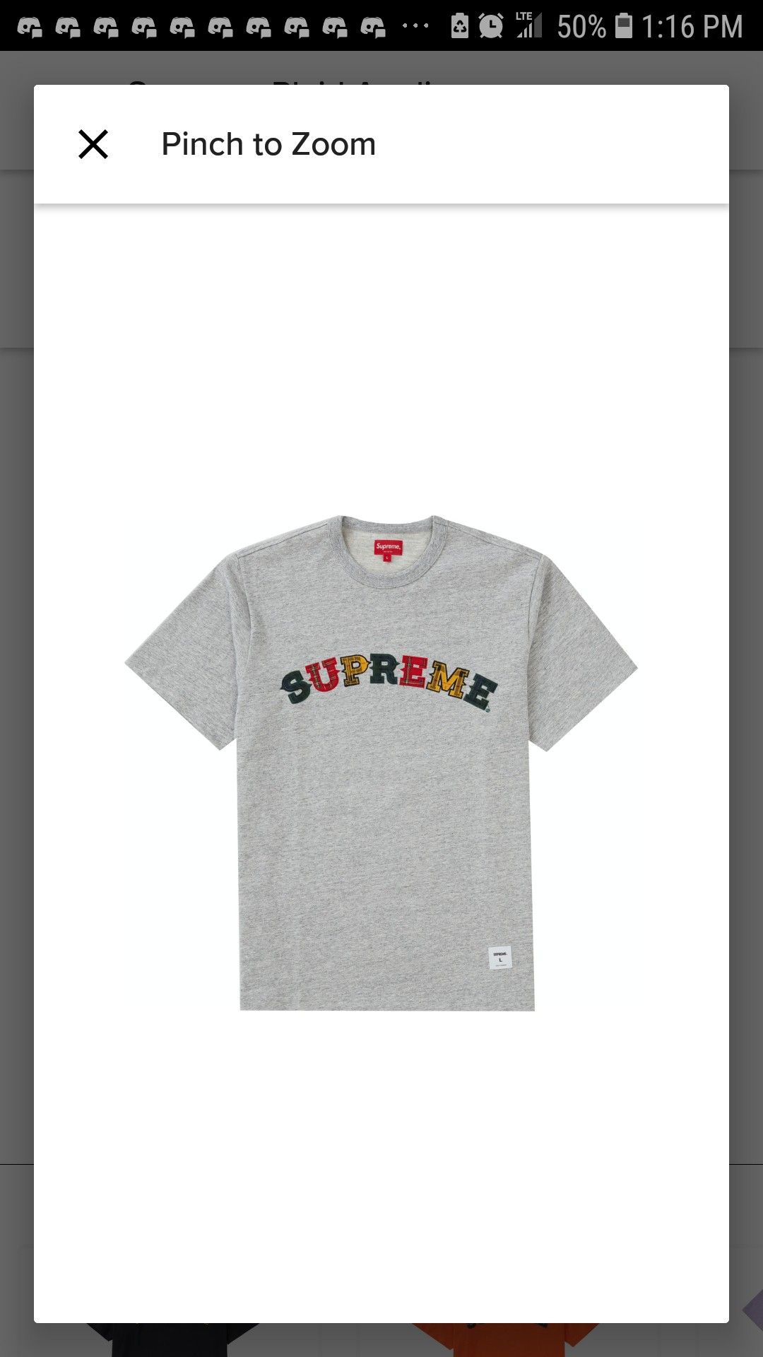 SUPREME t shirt (large)