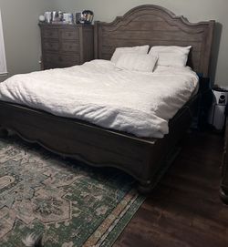 Cal King Bed Set. Two Dressers And A Night Stand
