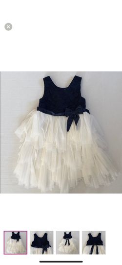 American Princess, Navy And White Kids Dress