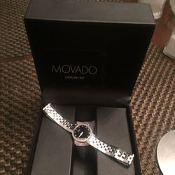 Women’s Movado Faceto Diamonds Bezel & Dial watch Stainless Steel