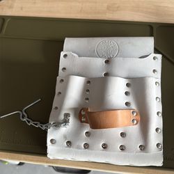Electrician leather tool bag