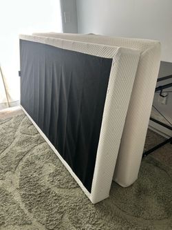 Twin size metal frame box support polyurethane foam mattress 38” wide x 74” long