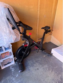 Peloton bicycle practically new