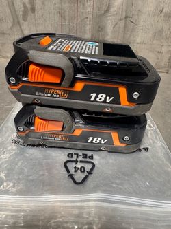 18v RIDGID batteries