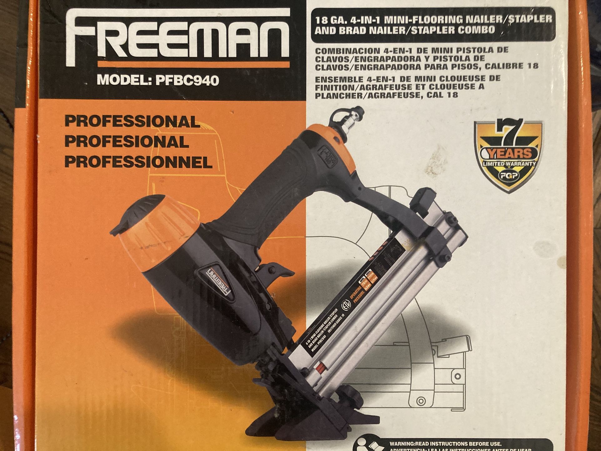 Freeman 18 Gauge 4 In 1 Combo Nail Gun