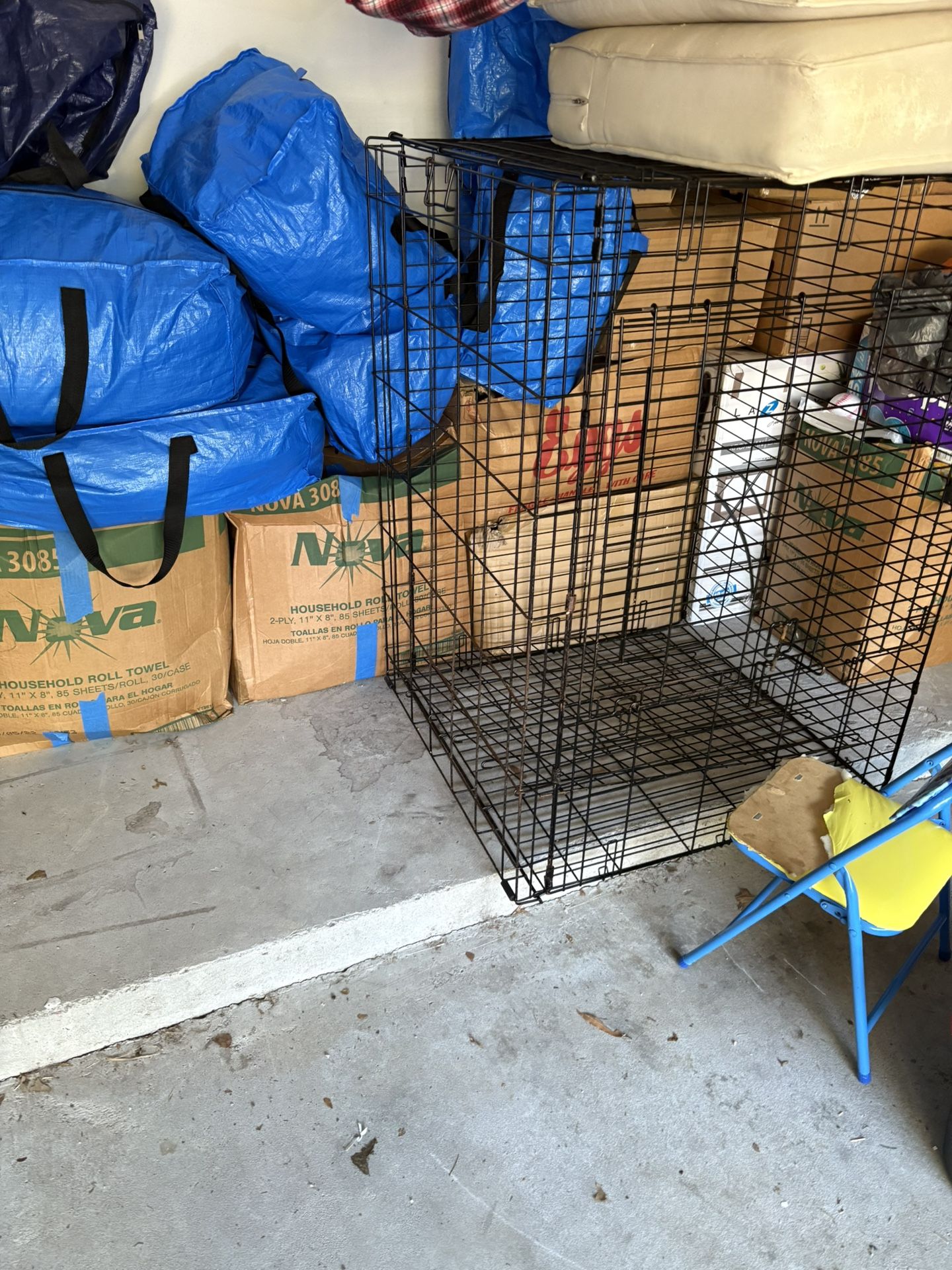 Large 2 Divider Dog Kennel 