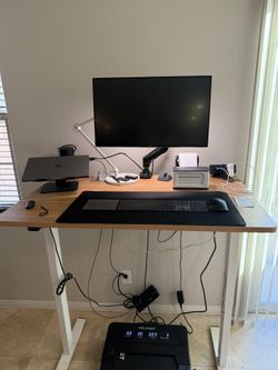 Work From Home Setup Standing Desk & Treadmill