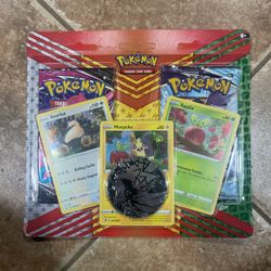 Pokemon Cards TCG Snorlax Morpeko & Applin with 2 Booster Packs & Coin