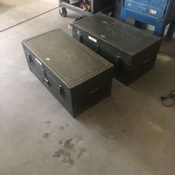 Purves 1940 And 1948 Military Trunks