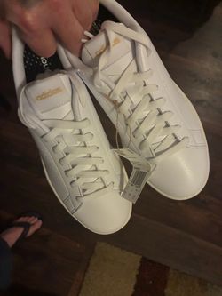 Adidas 8.5 White Low-Top Sneakers with Tags