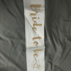Bride To Be Sash