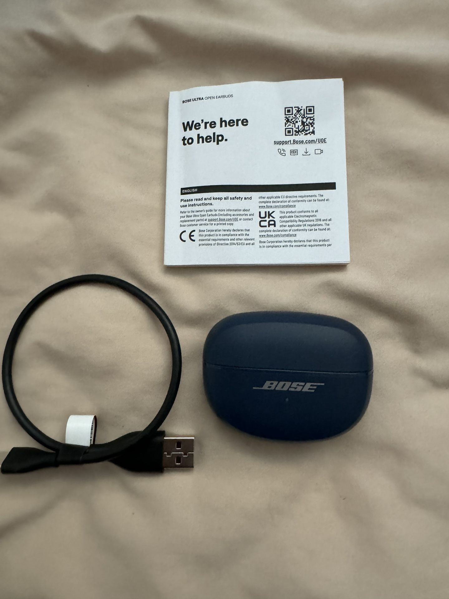 Bose - Ultra Open-Ear True Wireless Open Earbuds - Lunar Blue
