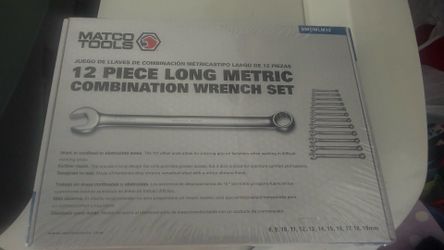 12 piece Long metric Matco Wrench set