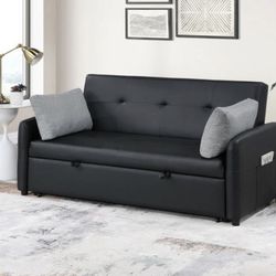 SLEEPER SECTIONAL in black 🖤🖤🖤🖤